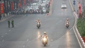 Bảo đảm trật tự an toàn giao thông, dẫn đoàn phục vụ Đại hội
