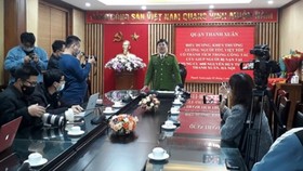 Quang cảnh buổi họp báo
