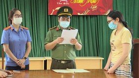 Nguyễn Thị Hồng Hạnh tại cơ quan điều tra