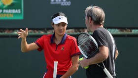 Raducanu tập luyện tại Indian Wells
