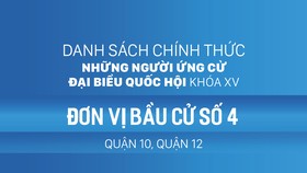 Đơn vị bầu cử số 4 (quận 10, quận 12)