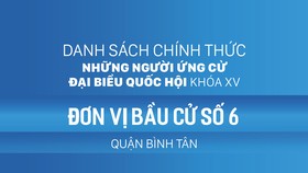 Đơn vị bầu cử số 6 (quận Bình Tân)