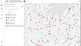 The second version of Covid-19 digital map to serve the fight against Covid-19 in HCMC