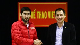Tân binh Abdumuminov ở Viettel