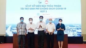 Tổng Công ty Becamex IDC ký kết thỏa thuận tài trợ kinh phí phòng chống dịch Covid-19 với UB.MTTQ Việt Nam tỉnh và Sở Y tế Bình Dương
