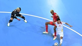 Màn solo đầy cảm xúc của Văn Hiếu ghi bàn thắng quyết định cho đội tuyển Việt Nam trước Panama. Ảnh: Getty