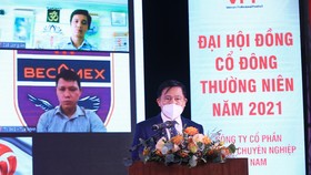 Chủ tịch Trần Anh Tú phát biểu tại Đại hội