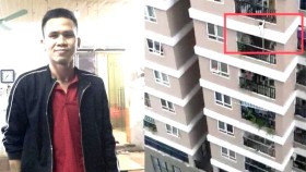 Three-year-old child survived 13-storey fall