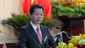 Bí thư Thành ủy Đà Nẵng Nguyễn Văn Quảng phát biểu tại kỳ họp thứ 17 HĐND TP Đà Nẵng khóa IX