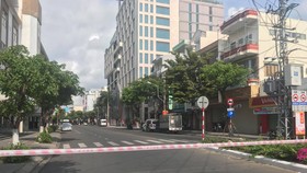 Phong tỏa đoạn đường Đống Đa (trước mặt vũ trường New Phương Đông, quận Hải Châu, TP Đà Nẵng) từ 0 giờ ngày 6-5