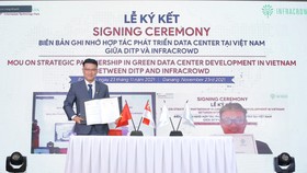 Việc ký kết hợp tác đầu tư diễn ra theo hình thức trực tuyến