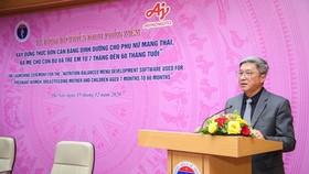 Công bố phần mềm xây dựng thực đơn cho bà mẹ và bé