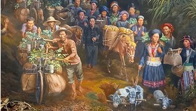 Bức tranh tròn “Điện Biên Phủ”: Dấu ấn mới của mỹ thuật Việt