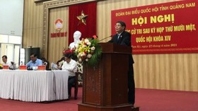 Phó Chủ tịch Quốc hội Nguyễn Đức Hải tiếp xúc cử tri tỉnh Quảng Nam