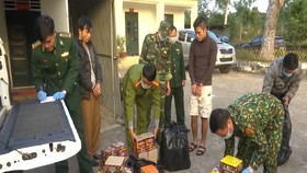 Bắt giữ 2 đối tượng vận chuyển gần 150 kg pháo trái phép
