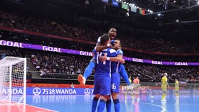 Niềm vui của các cầu thủ Brazil. Ảnh: GETTY