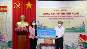 Phó Chủ tịch nước Võ Thị Ánh Xuân biểu dương công tác phòng chống dịch ở Đồng Tháp