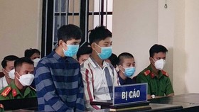 Các bị cáo tại phiên tòa