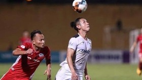 At a V-League match (Photo: VNA)