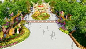 Design of the 2021 Nguyen Hue Flower Street