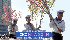 Bringing Tet gifts to soldiers on duty at DK1 Platform