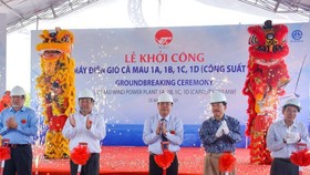 At the groundbreaking ceremony of the project (Photo: SGGP)