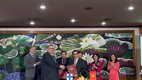The signing of the bilateral Framework Agreement on the use of Public Sector Investment Facility (PIF) between Vietnam and Finland takes place on January 21. (Photo: Embassy of Finland in Hanoi)