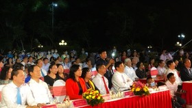 At the opening ceremony of the event