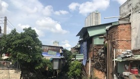 A polluted canal in HCMC