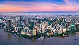 A view of HCM City from the Saigon River (Photo: VNA)