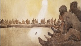 A painting by Vincent Monluc