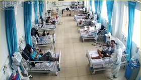 Patients at a Covid-19 Treatment Facility
