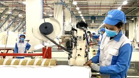 Workers of Nitori Company in Ba Ria-Vung Tau Province are working in the new normal state. (Photo: SGGP)