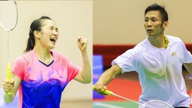 Cặp vợ chồng Vũ Thị Trang và Nguyễn Tiến Minh vẫn nỗ lực tập luyện cho mục tiêu giành vé dự Olympic.