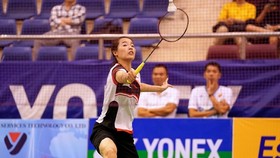 Tay vợt Nguyễn Thuỳ Linh.