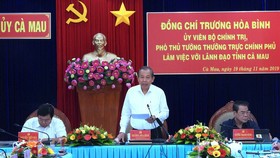 Phó Thủ tướng Thường trực Trương Hòa Bình làm việc tại Cà Mau