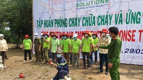 Công ty Cổ Phần Xử Lý Chất Thải Việt Nam - Long An (VWS-LA) tập huấn PCCC tại Khu Công nghệ Môi trường xanh