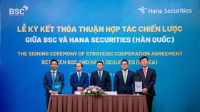 Lễ ký kết hợp tác chiến lược giữa BSC và Hana Securities