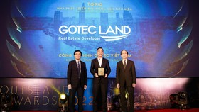 Gotec Land vinh danh là Top 10 nhà phát triển bất động sản tiêu biểu 2022 ngày 2-11-2022