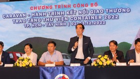Ban tổ chức thông tin về Hành trình Caravan - Trao tặng thư viện Container đến trẻ vùng biên giới tỉnh Tây Ninh