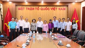 Các đại biểu dự hội nghị duyệt Kế hoạch tổ chức Đại hội MTTQ Việt Nam TPHCM nhiệm kỳ 2019-2024