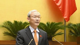 Chủ nhiệm Ủy ban Tài chính, Ngân sách Nguyễn Phú Cường. Ảnh: VIẾT CHUNG