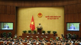 Quang cảnh phiên họp Quốc hội ngày 20-10. Ảnh: QUANG PHÚC