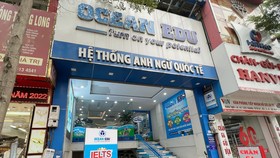 Một trung tâm đào tạo IELTS tại quận Long Biên, Hà Nội. Ảnh: VIẾT CHUNG