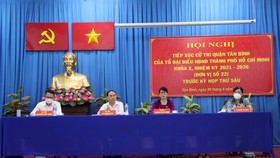 Tổ đại biểu HĐND TPHCM, đơn vị số 22 tiếp xúc cử tri quận Tân Bình