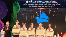 106 đề tài đoạt Giải Sáng tạo thanh thiếu niên, nhi đồng toàn quốc lần thứ 18