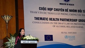 Vietnamese Health Minister Nguyen Thi Kim Tien at the meeting (Photo: Courtesy of WHO)