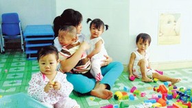 Public schools in HCMC support private family-based childcare groups
