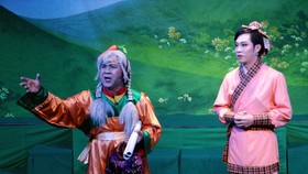 Công diễn vở cải lương thiếu nhi “Con ngựa bạch và củ cải khổng lồ”