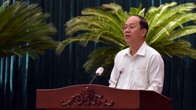 Đồng chí Nguyễn Hồ Hải, Phó Bí thư Thành ủy TPHCM phát biểu chỉ đạo tại hội nghị